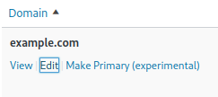 Edit domain button