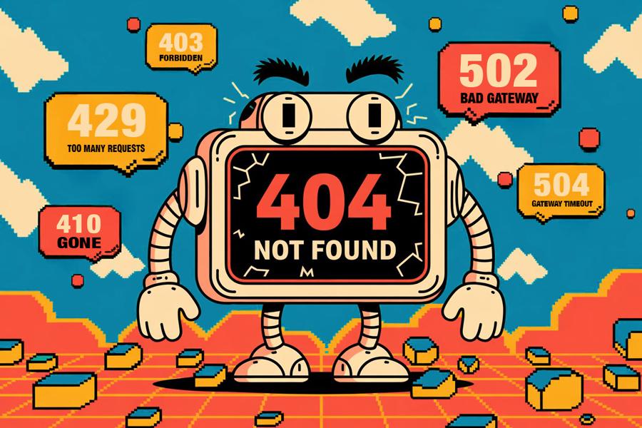 The most common HTTP error and status codes at Seravo.